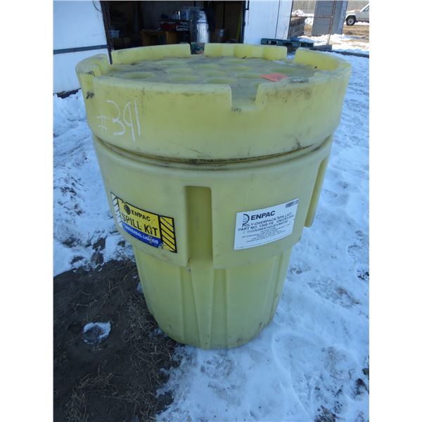 Spill kit c/w canvas tarps