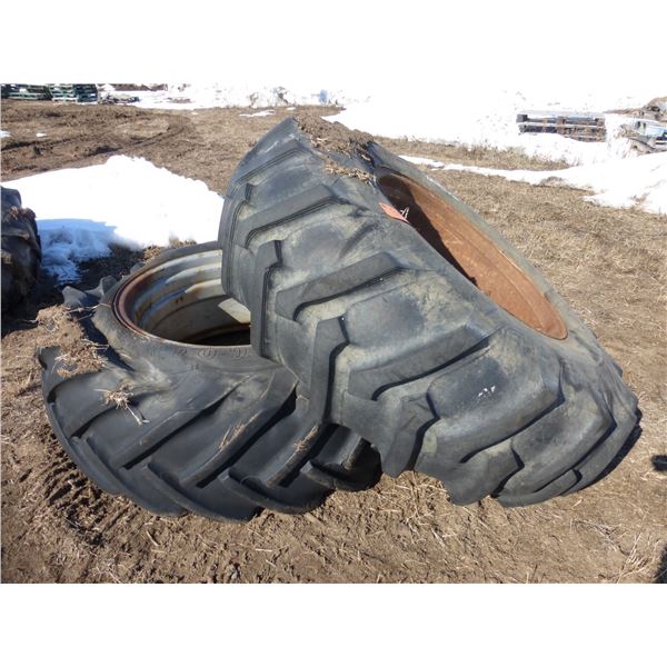 2- 18.4x30 tractor tires