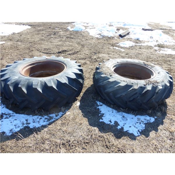 2- 18.4x30 tractor tires and rims