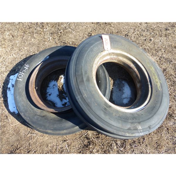 2- 7.50-18 SL tires and rims