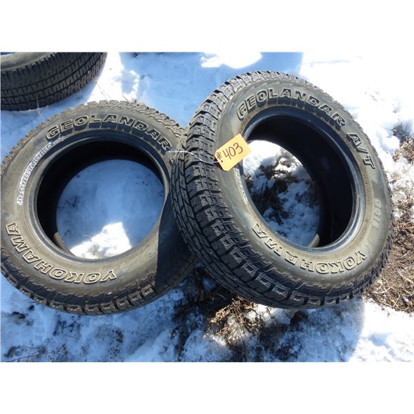 2- LT245/70R17 tires