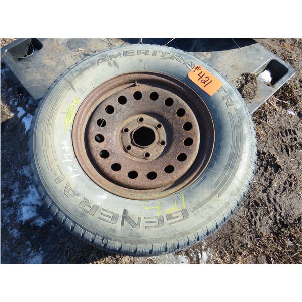 1- P225/70R17 tire & rim