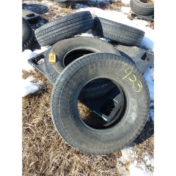 4- Tires, various sizes