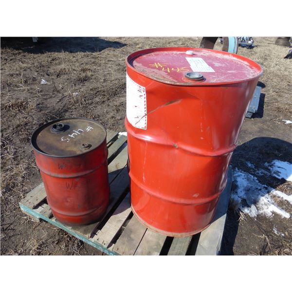 45-gal drum & 15-gal drum