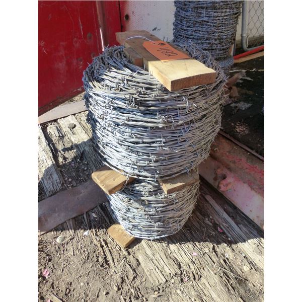 2- Rolls of barbed wire