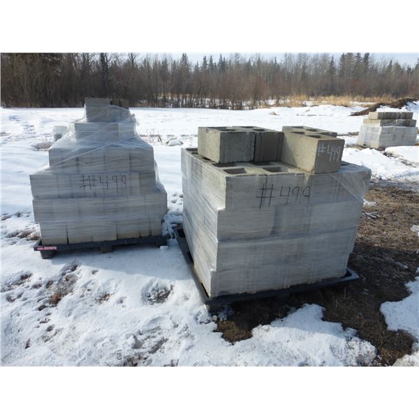 2- Pallets of concrete blocks (Buyer responsible to load)