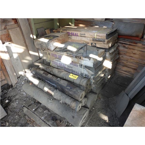 Approx. 22 Bundles shingles and shingle rolls (Buyer responsible to load)