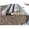 Image 2 : Approx. 12- 7' x 5" x 5" of wood and qty of 2x4's & 2x8's, 8' lengths of lumber