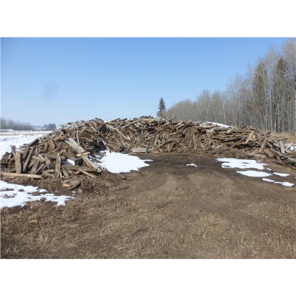 Approx. 10,000- 15,000 pipeline skids. A few are good. Would make good firewood. (Buyer responsible