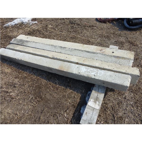 8' x 7" Concrete jersey barriers