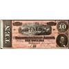 Image 1 : 1864 $10 Confederate States of America Note