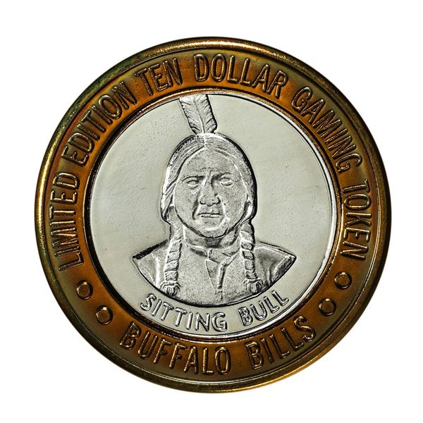 .999 Silver Buffalo Bills Resort & Casino Primm, NV $10 Limited Edition Gaming Token