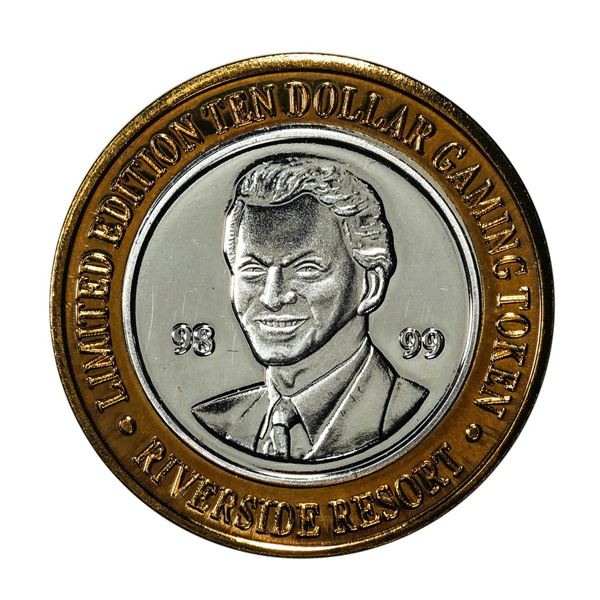 .999 Silver Riverside Resort Hotel & Casino Laughlin $10 Limited Edition Gaming Token