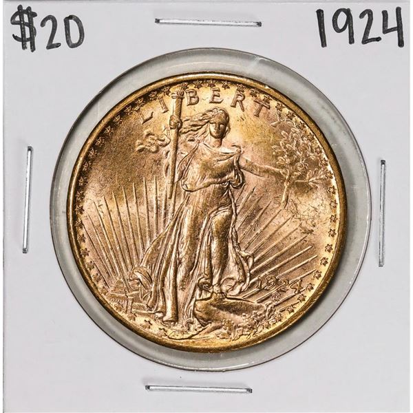 1924 $20 St. Gaudens Double Eagle Gold Coin