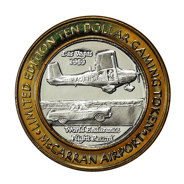 .999 Silver McCarran International Airport Las Vegas, NV $10 Limited Casino Token