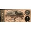 Image 1 : 1864 $5 Confederate States of America Note
