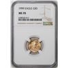 Image 1 : 1999 $5 American Gold Eagle Coin NGC MS70
