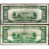Image 2 : Lot of 1934 & 1934A $20 Federal Reserve Notes Minor Shift Error