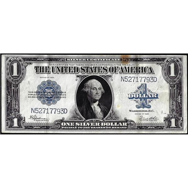 1923 $1 Silver Certificate Note