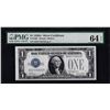 Image 1 : 1928A $1 Funnyback Silver Certificate Note Fr.1601 PMG Choice Uncirculated 64EPQ
