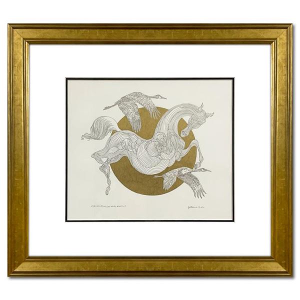 Azoulay "Etude Cercle D'or" Original Pen And Ink On Paper