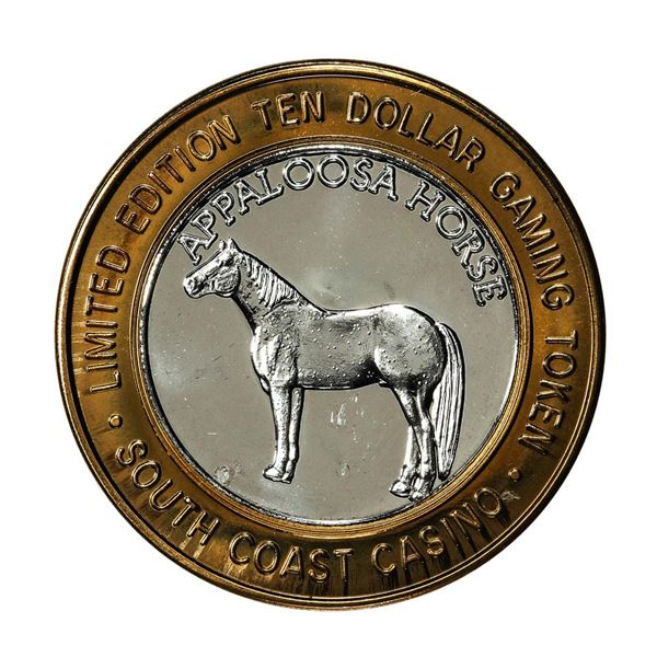 .999 Fine Silver South Coast Las Vegas, Nevada $10 Limited Edition Gaming Token