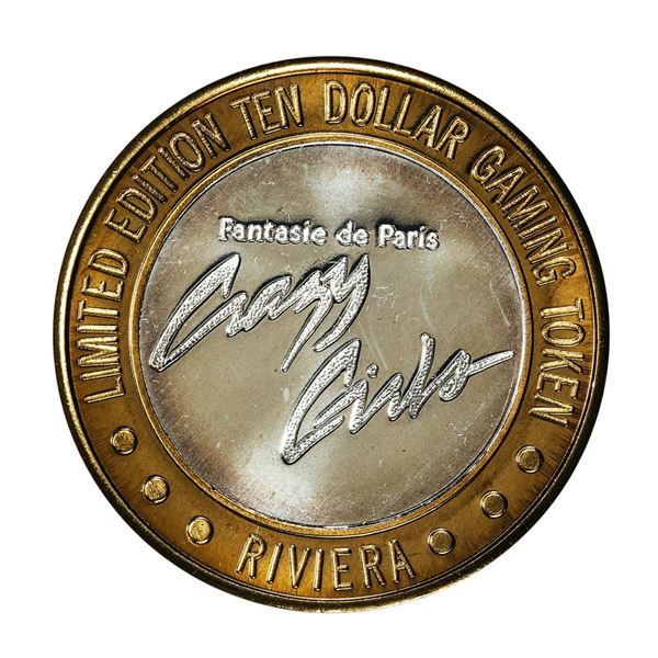.999 Silver Riviera Hotel & Casino Las Vegas $10 Casino Limited Edition Gaming Token