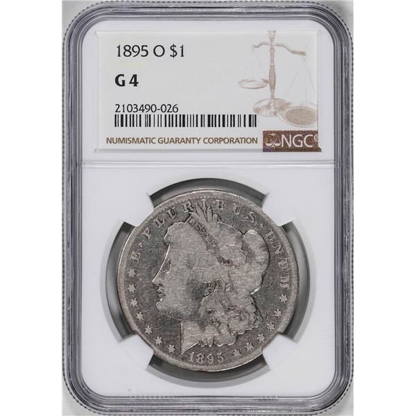 1895-O $1 Morgan Silver Dollar Coin NGC G4