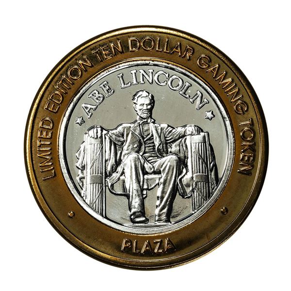 .999 Silver Plaza Las Vegas, Nevada $10 Casino Limited Edition Gaming Token