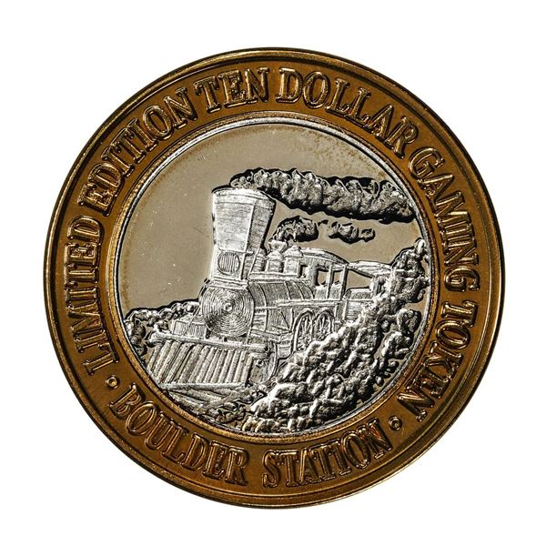 .999 Fine Silver Boulder Station Las Vegas, Nevada $10 Limited Edition Gaming Token