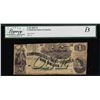 Image 1 : 1862 $1 Confederate States of America Note T-45 Legacy Fine 15