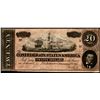 Image 1 : 1864 $20 Confederate States of America Note