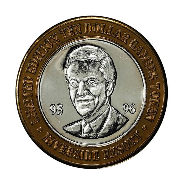 .999 Silver Riverside Resort Hotel & Casino Laughlin $10 Limited Edition Gaming Token