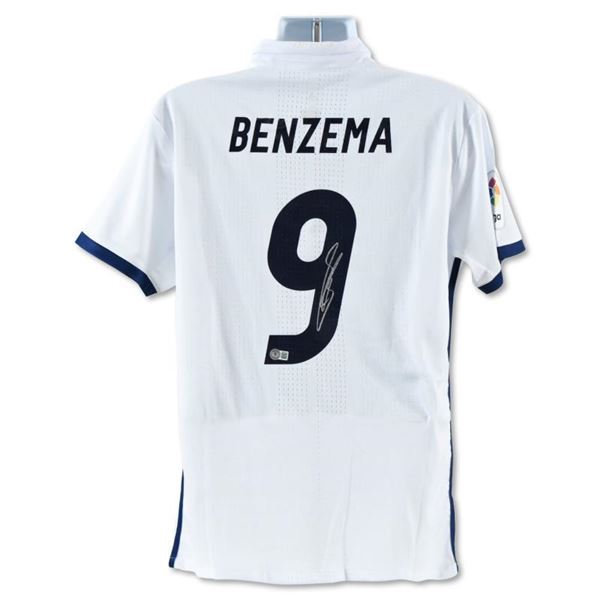 Real Madrid 16/17 Jersey Autographed By Karim Benzema