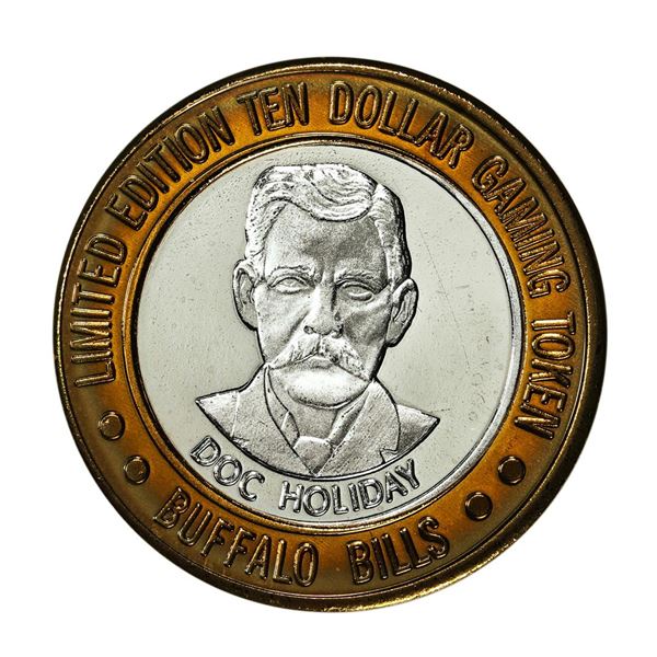 .999 Silver Buffalo Bills Resort & Casino Primm, NV $10 Limited Edition Gaming Token
