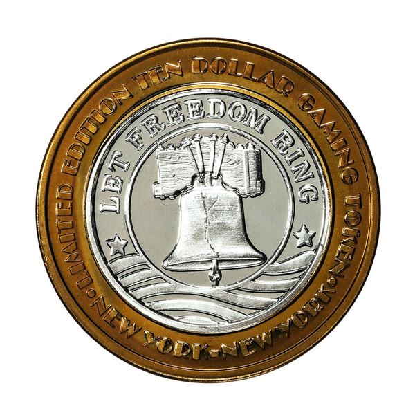 .999 Silver New York New York Hotel & Casino $10 Limited Edition Gaming Token
