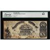Image 1 : 1861 $20 Confederate States of America Note T-18 Legacy New 61