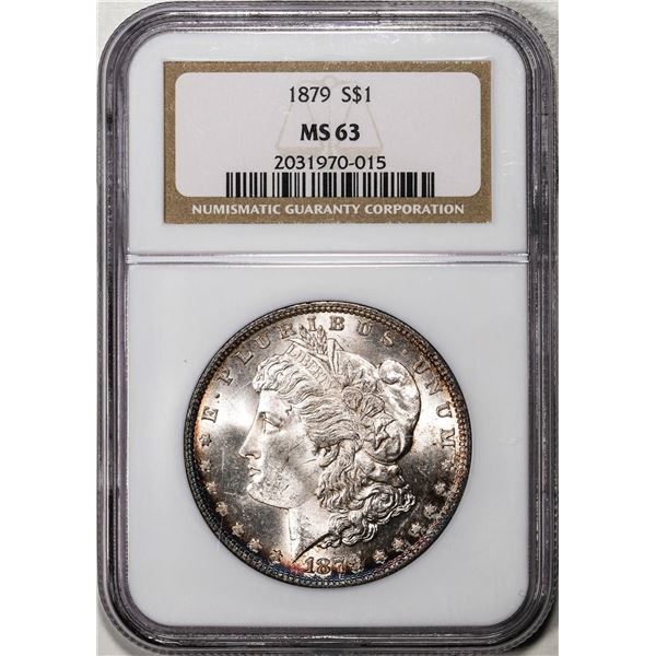 1879 $1 Morgan Silver Dollar Coin NGC MS63
