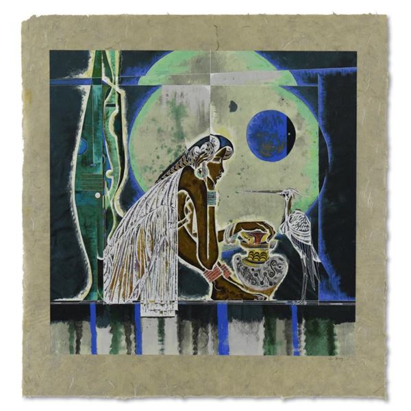 Lu Hong "Muse" Limited Edition Paper On Serigraph