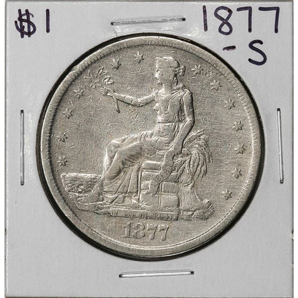 1877-S $1 Trade Silver Dollar Coin