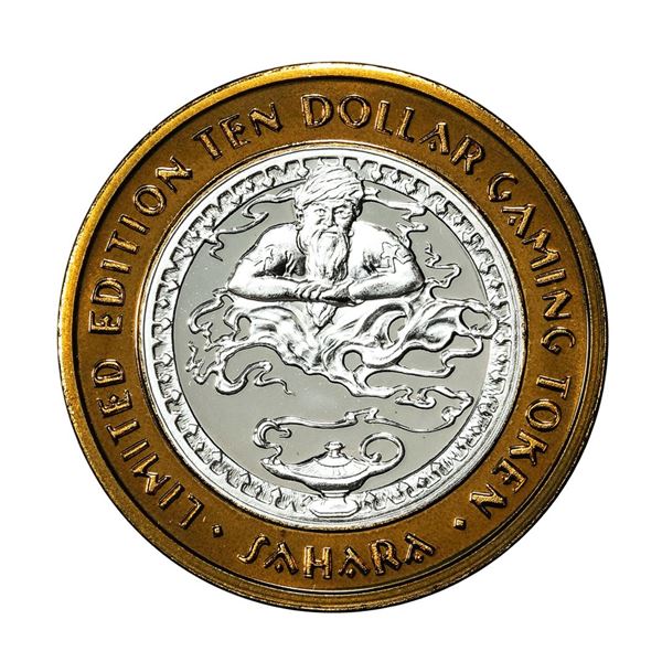 .999 Silver Sahara Las Vegas, Nevada $10 Casino Limited Edition Gaming Token