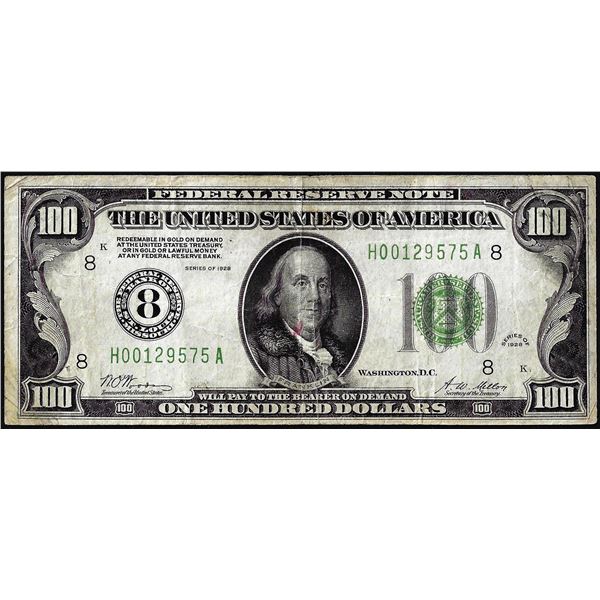 1928 $100 Federal Reserve Note St. Louis