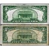 Image 2 : Lot of 1934 & 1934A $5 Federal Reserve Notes