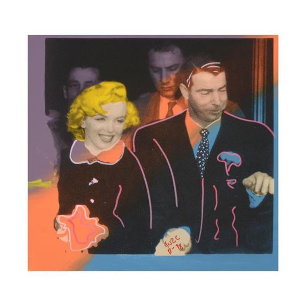 Ringo Daniel Funes "Mr. and Mrs. DiMaggio" Original Mixed Media On Canvas