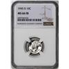 Image 1 : 1945-D Mercury Dime Coin NGC MS66FB