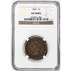 Image 1 : 1847 Coronet Head Large Cent Coin NGC AU58BN