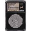 Image 1 : 2017 South Africa Krugerrand Silver Coin NGC SP70 First Day Of Issue With COA