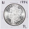 Image 1 : 1884 $1 Morgan Silver Dollar Coin Proof Like