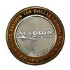 Image 2 : .999 Fine Silver Aladdin Resort & Casino Las Vegas $10 Limited Edition Gaming Token