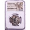 Image 1 : Ancient Seleucid Kingdom 138-129 BC Antiochus VII Tetradrachm Cappadocia Coin NGC AU